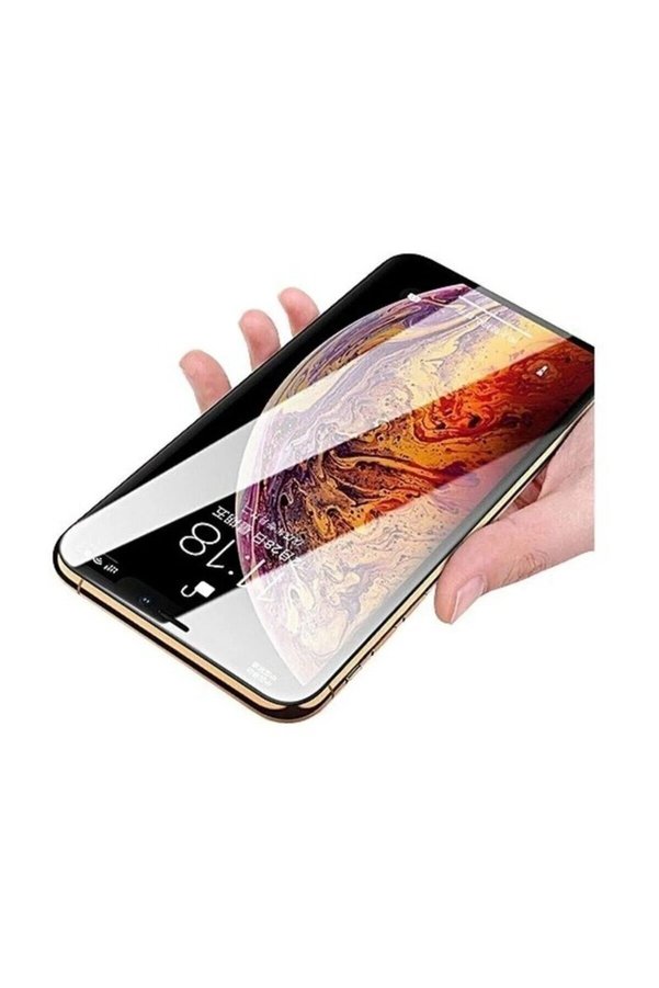 Ethab Ticaret Glb-Stl41414 Iphone 11 Uyumlu 9D Tam Kaplayan Parmak Izi Bırakmayan Ekran Koruyucu Film
