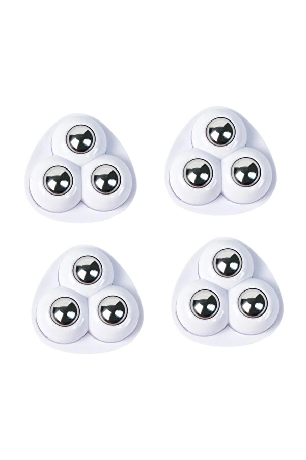 Evi̇mdeyokyok 4 Lü Set 360 Derece Dönebi̇len Yapışkanlı Bi̇lyalı Tekerlek - Eşya Kaydırıcı Mobi̇lya Tekeri̇