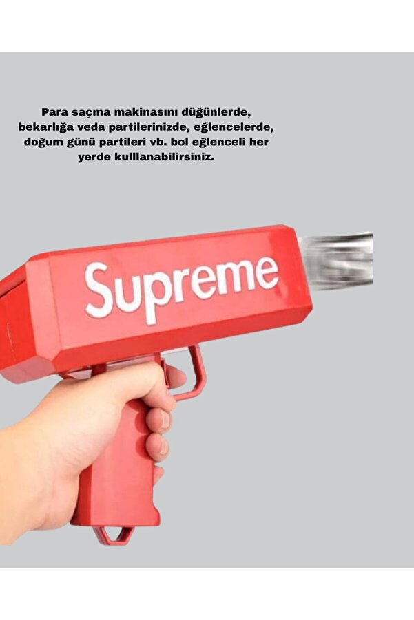Ethab Gi̇yi̇m Super Money Gun Para Saçma Tabancası Yüksek Atış Güçlü Kırmızı Model - Glst9796-6830