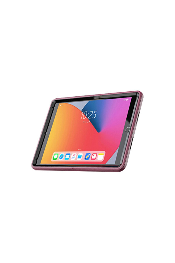 Evi̇mdeyokyok Apple İpad 10.2 (7.Nesi̇l) Kılıf Hand Strap Tablet Kılıfı - Mürdüm