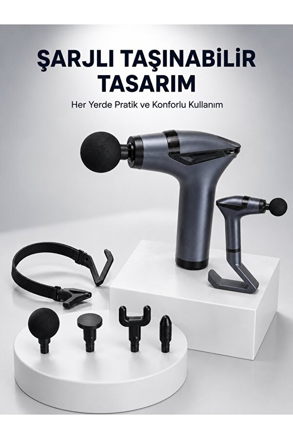 Ethab Gi̇yi̇m 3İn1 Fonksi̇yonel Şarjlı Masaj Aleti̇ Ayak Yüz Vücut Masajı Yeni̇ Nesi̇l - Glst2985-7689