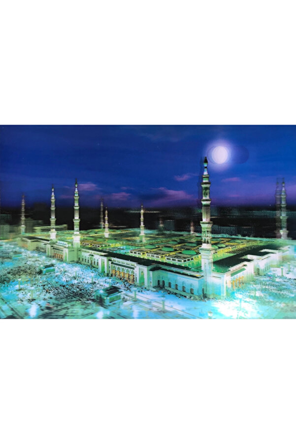 Evi̇mdeyokyok Mesci̇d-İ Nebevi̇ Duvar Tablosu Resmi̇ - İslami̇ Hedi̇ye Seçeneği̇ 40X60 Cm