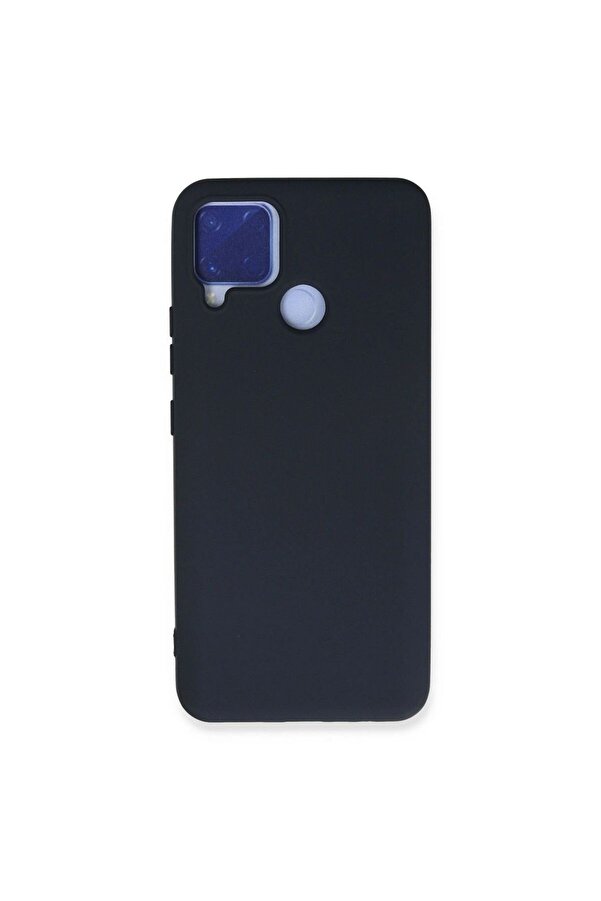 Ethab Ti̇caret Glb-Stl41414 Realme C15 Kılıf Nano İçi̇ Kadi̇fe Si̇li̇kon - Laci̇vert