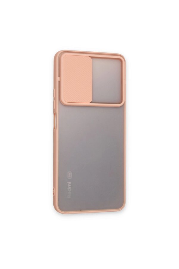 Evimdeyokyok Xiaomi Redmi Note 11 Pro Plus 5G Kılıf Palm Buzlu Kamera Sürgülü Silikon - Pembe