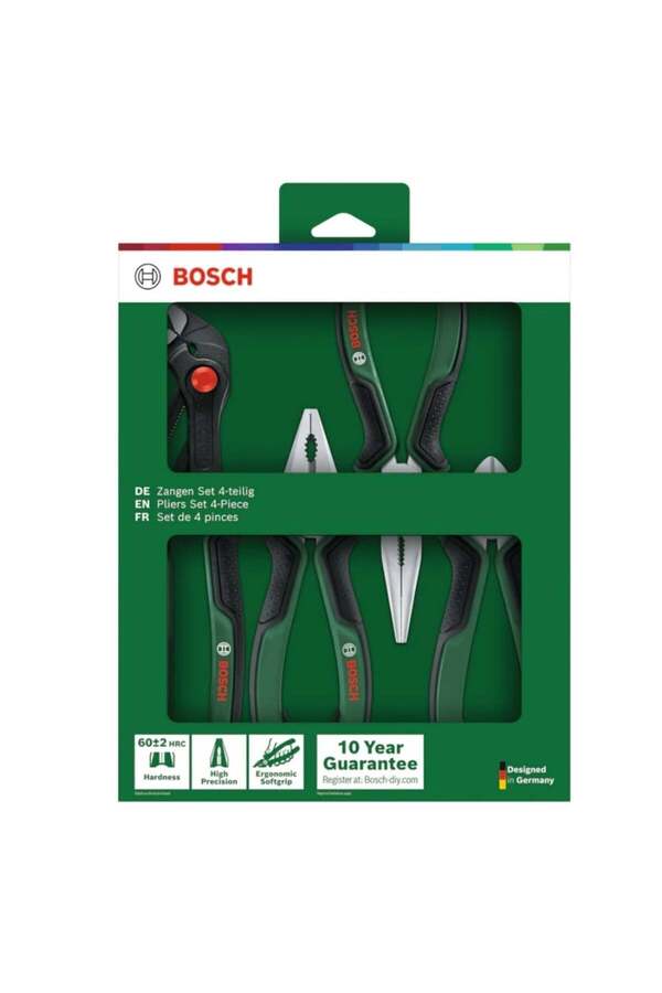 Bosch 4'lü Pense Yan Keski Kargaburun Boru Anahtarı Seti - 1600a02w7k