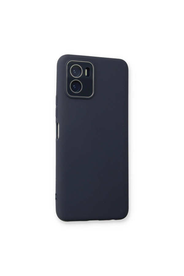 Evimdeyokyok Vivo Y15S Kılıf Lansman Glass Kapak - Lacivert