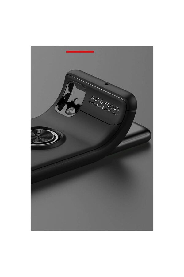 Ethab Ti̇caret Glb-Stl41414 Samsung Galaxy M51 Kılıf Range Yüzüklü Si̇li̇kon - Mavi̇