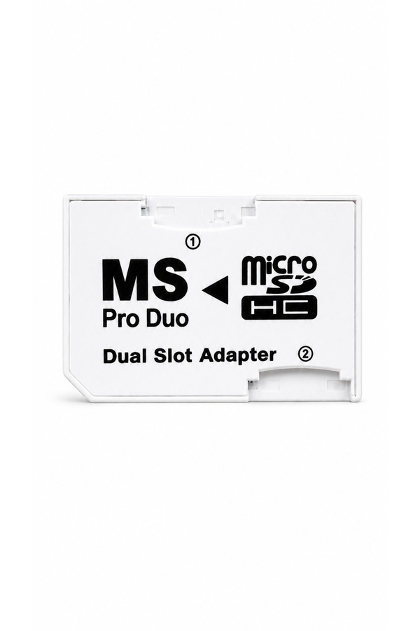 ULTRATEKNO MS Pro Duo Memory Stick Adaptörü microSD - microSDHC Kart Dönüştürücü PSP ve Sony Cihazlarla Uyumlu