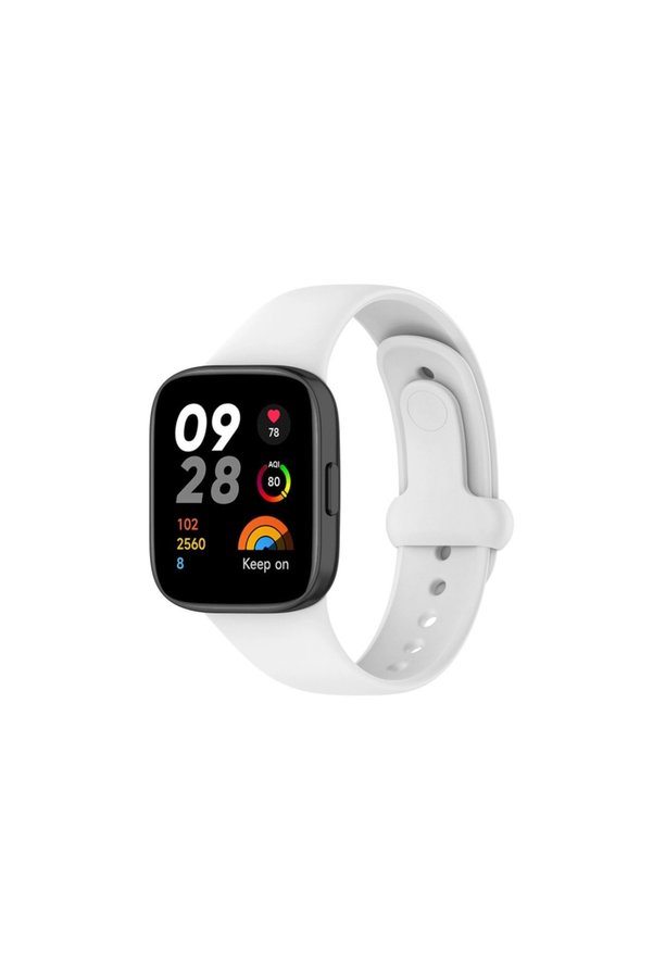 Evimdeyokyok Xiaomi Redmi Watch 3 Origin Silikon Kordon (Saat Değildir) - Beyaz