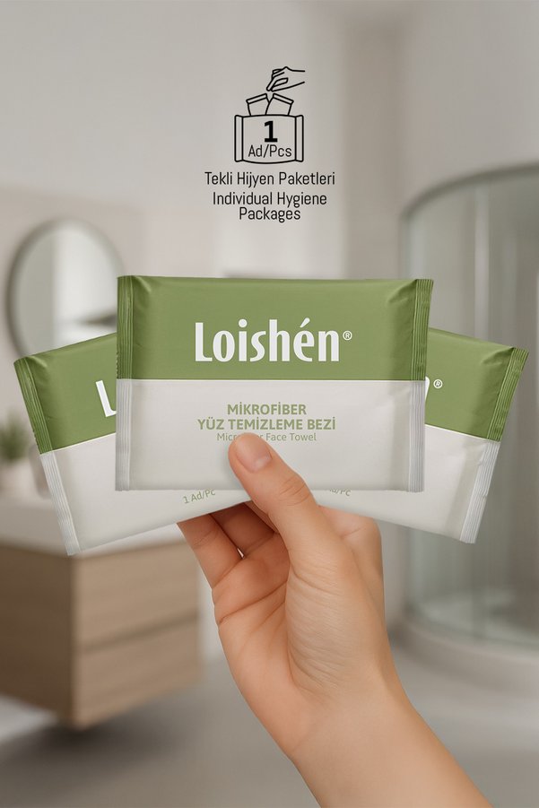 Loishen Mikrofiber Yüz Temizleme Bezi - Ultra Hassas Dokulu Makyaj Temizleme