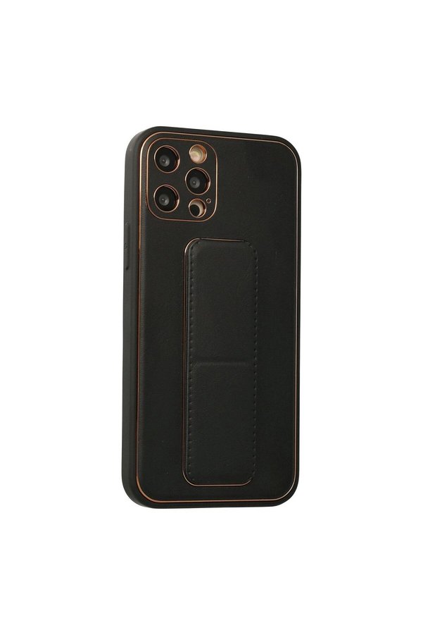 Ethab Ti̇caret Glb-Stl41414 İphone 12 Pro Kılıf Coco Deri̇ Standlı Kapak - Si̇yah