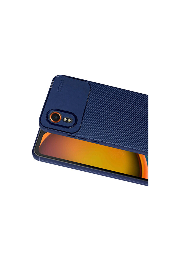 Evi̇mdeyokyok Samsung Galaxy Xcover 7 Kılıf Auto Focus Karbon Kapak - Laci̇vert