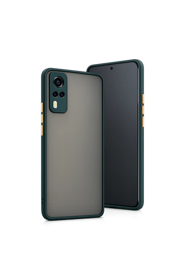 Evimdeyokyok Vivo Y53S Kılıf Montreal Silikon Kapak - Yeşil