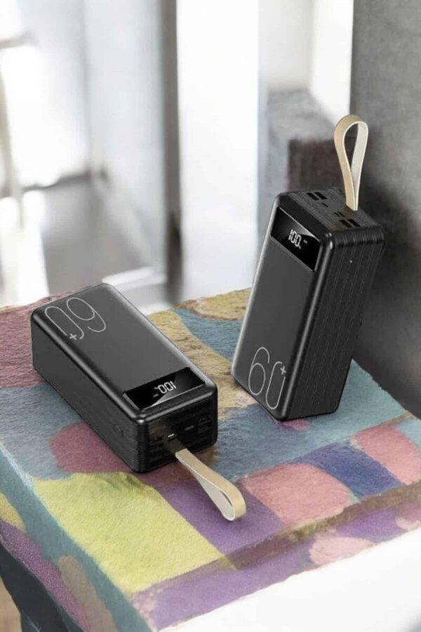 Ethab Gi̇yi̇m Powerbank 60.000 Mah 4 Portlu Uzun Şarj Süreli̇ Di̇ji̇tal Göstergeli̇ - Glst9816-2588