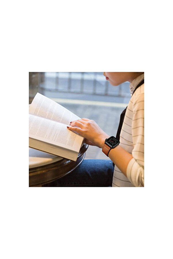 Evi̇mdeyokyok Apple Watch 42Mm Kr415 Luaz Deri̇ Kordon (Saat Deği̇ldi̇r) - Pembe