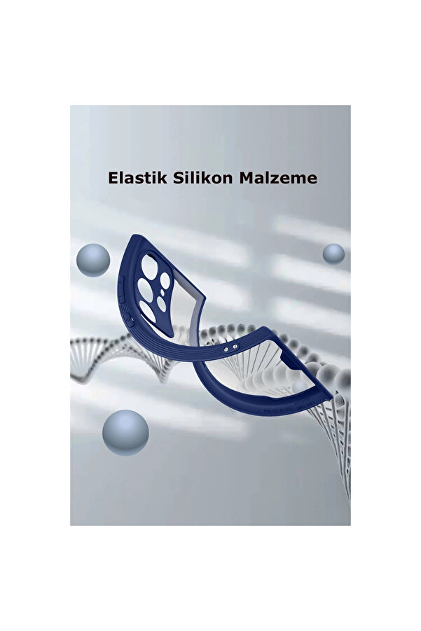 Evi̇mdeyokyok Samsung Galaxy S23 Ultra Kılıf Plati̇n Si̇li̇kon - Kırmızı
