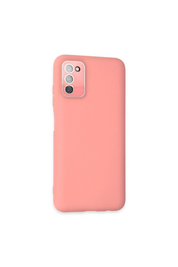 Evimdeyokyok Samsung Galaxy A03S Kılıf Lansman Glass Kapak - Pembe