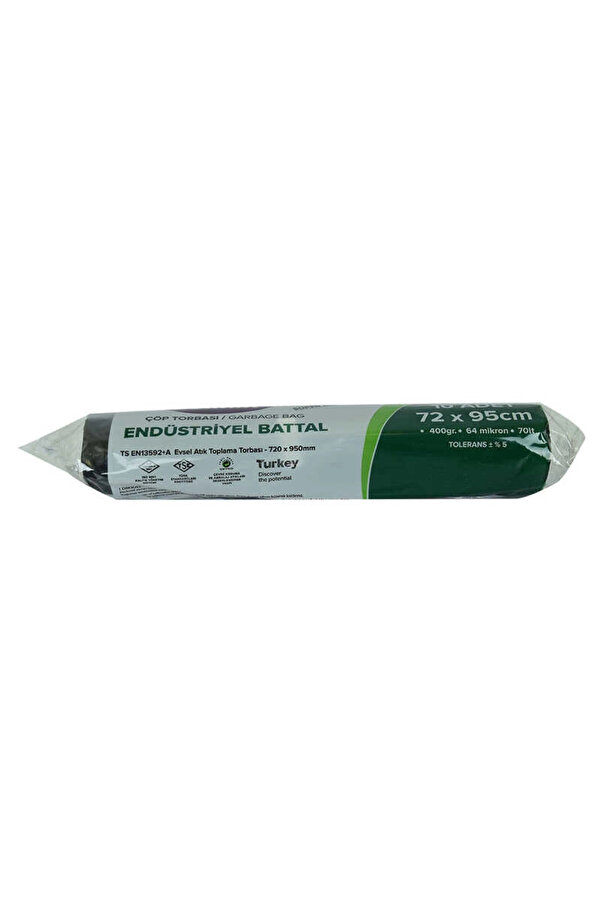 Colezi̇um Torbası Battal Boy 72X95Cm 400Gr 64Mi̇kron 70Lt Si̇yah Rulo 10 Adet