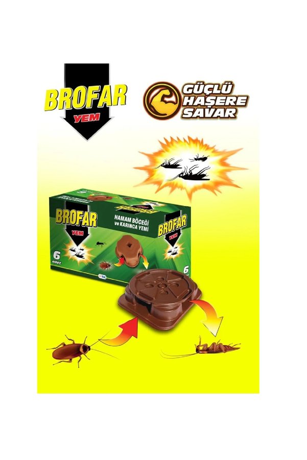 Brofar Hamamböceği Ve Karınca Yemi İstasyonu X 3 Paket