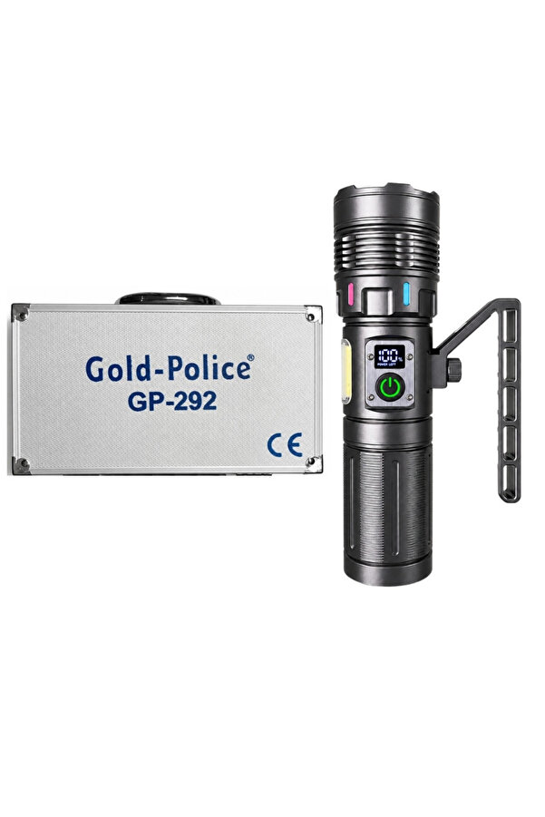 Evi̇mdeyokyok Gold Gp-292 50 Watt 5000 Lümen Profesyonel Şarjlı El Feneri̇