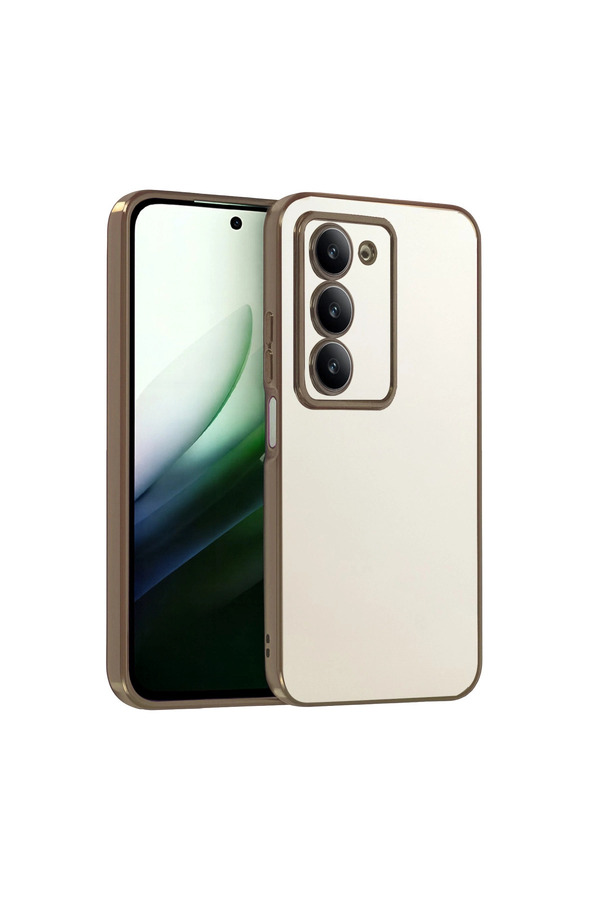 Evi̇mdeyokyok Xi̇aomi̇ Redmi̇ 15 4G Razer Lensli̇ Si̇li̇kon - Çöl Ti̇tanyum