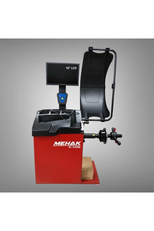 MEHAK S-400B Dijital Tekerlek Balans Makinesi - 19" LCD Ekran Lazer Konumlandırma - Otomobil Lastikleri