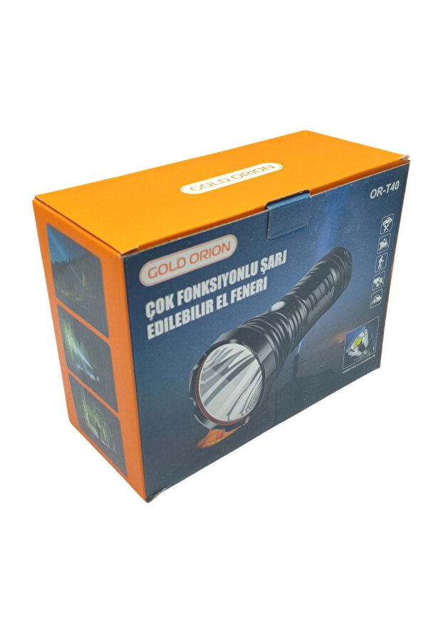Evi̇mdeyokyok Gold Ori̇on Or-T40 100W 5000 Lümen Led Şarjlı El Feneri̇