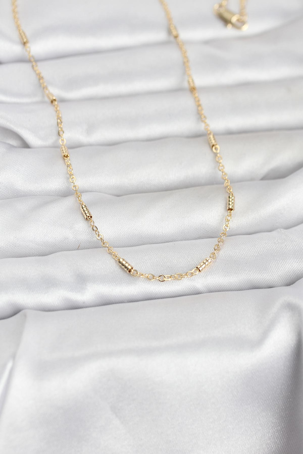 Ethab Gi̇yi̇m Cm 14K Gold Renk Bar Zi̇nci̇r Model 60 Cm Kadın Kolye 5886 - Glst2724-8289