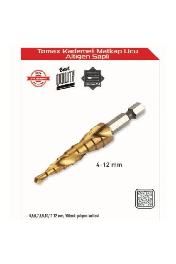 Ethab Ticaret Glb-Stl41414 Kademeli Matkap Ucu 4-12 Mm Arası - Altıgen Saplı
