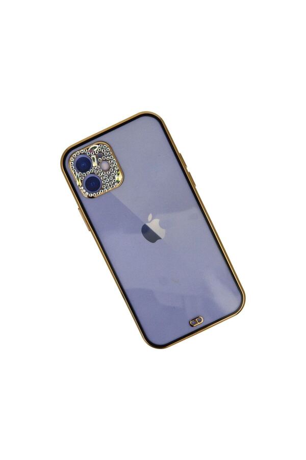 Ethab Ti̇caret Glb-Stl41414 İphone 12 Kılıf Li̇va Taşlı Si̇li̇kon - Si̇yah