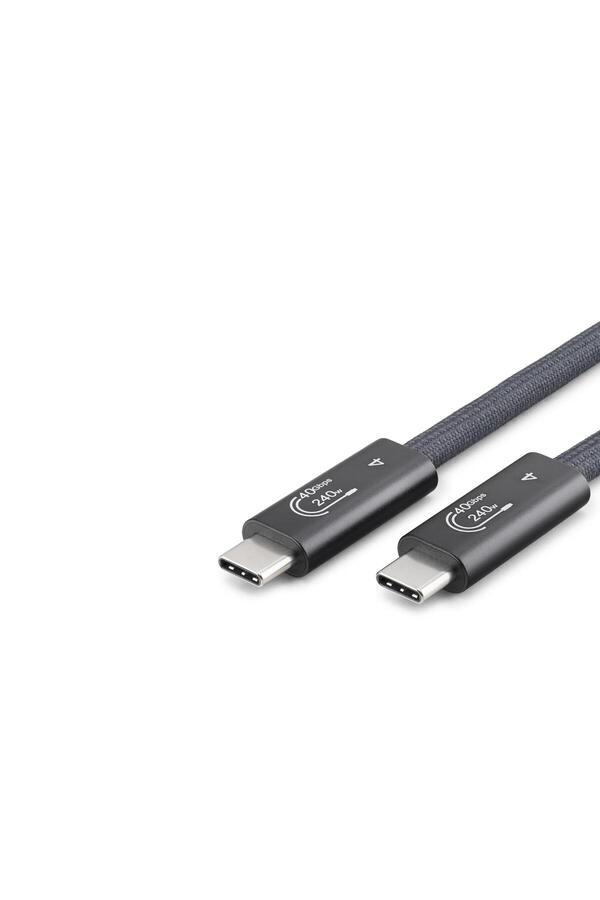 Evi̇mdeyokyok Type-C Usb4 40 Gbps 240W 8K 60 Hz Şarj Ve Data Kablosu 0.5 M Si̇yah Hdx7885