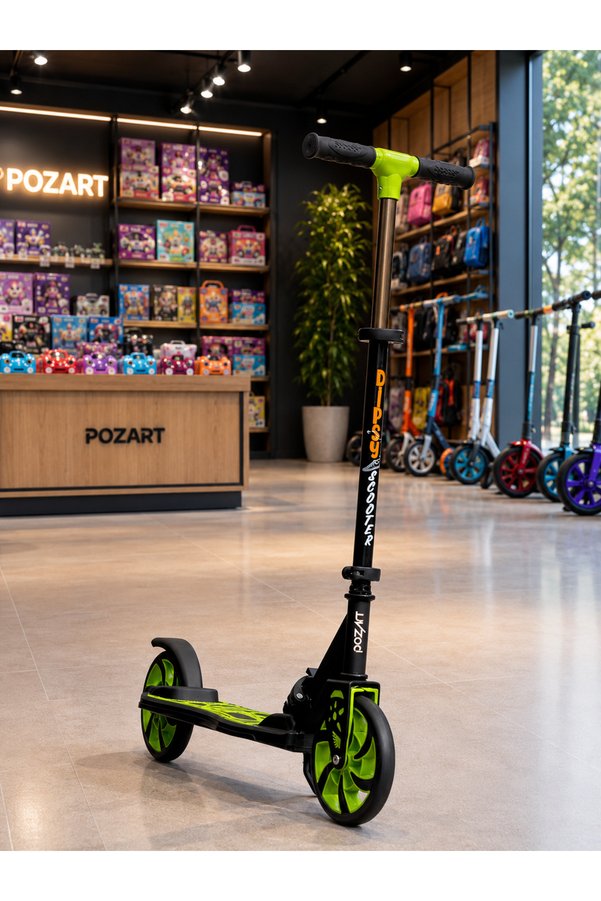 POZART Scooter Y Dipsy 2tekerli Park Ayakcaklı 3kademeli 100kğ Taşıma Kapasiteli 8 Yaş Arası