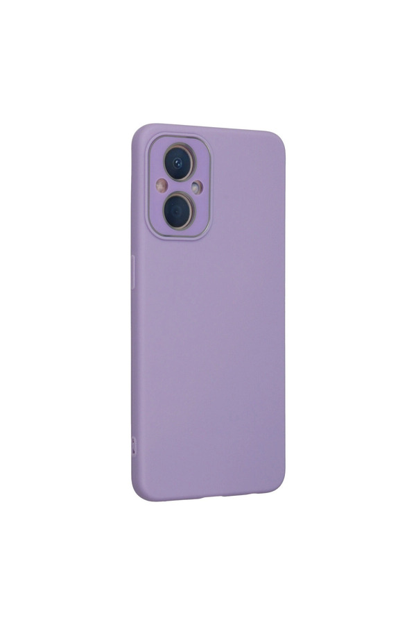 Evimdeyokyok Oppo Reno 7 Lite Kılıf Lansman Glass Kapak - Lila