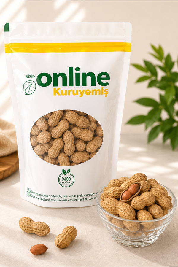 Nizip Online Kuruyemiş Kabuklu Sade Kav. Yer Fıstığı 1 kg