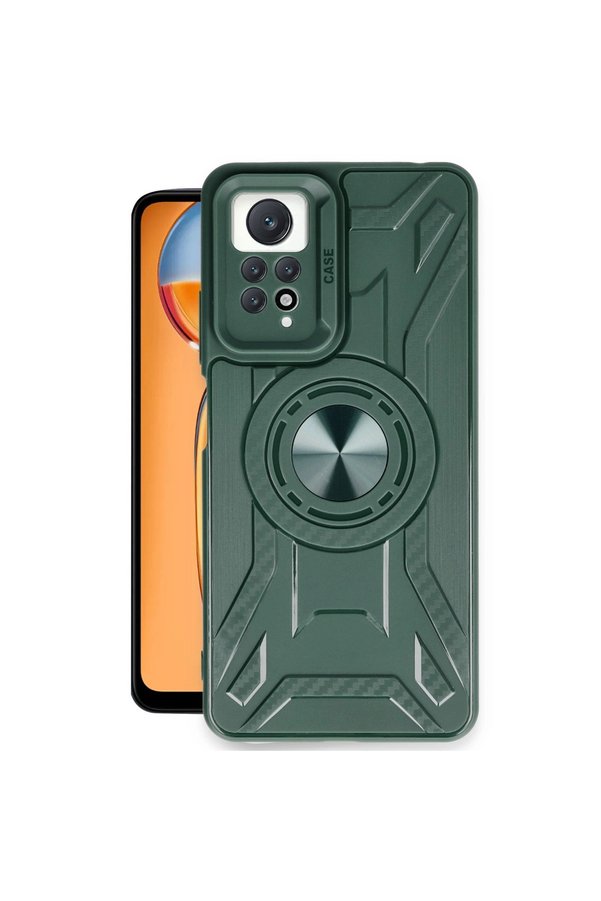 Evimdeyokyok Xiaomi Redmi Note 12 Pro 4G Kılıf Lincoln Silikon - Koyu Yeşil