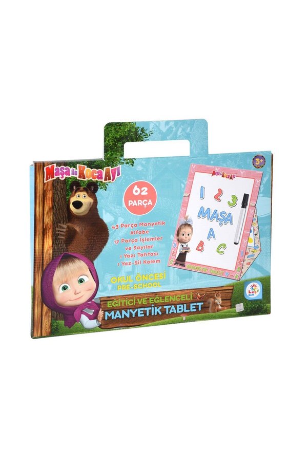 Ethab Ticaret Ms7582 Laço, Maşa İle Koca Ayı Manyetik Tablet / +3 Yaş - 1 Adet