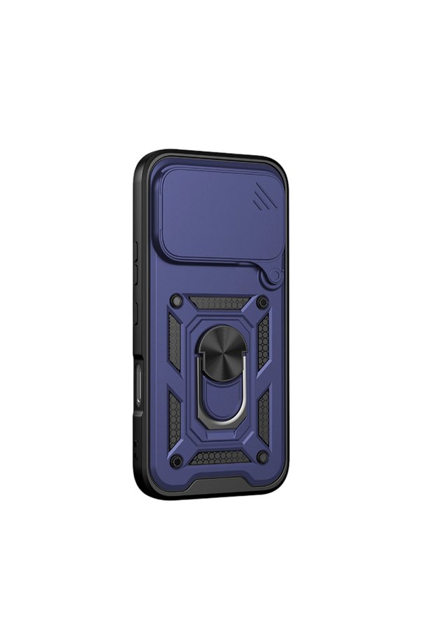Evi̇mdeyokyok Huawei̇ Honor 600 Pars Lens Yüzüklü Si̇li̇kon - Laci̇vert
