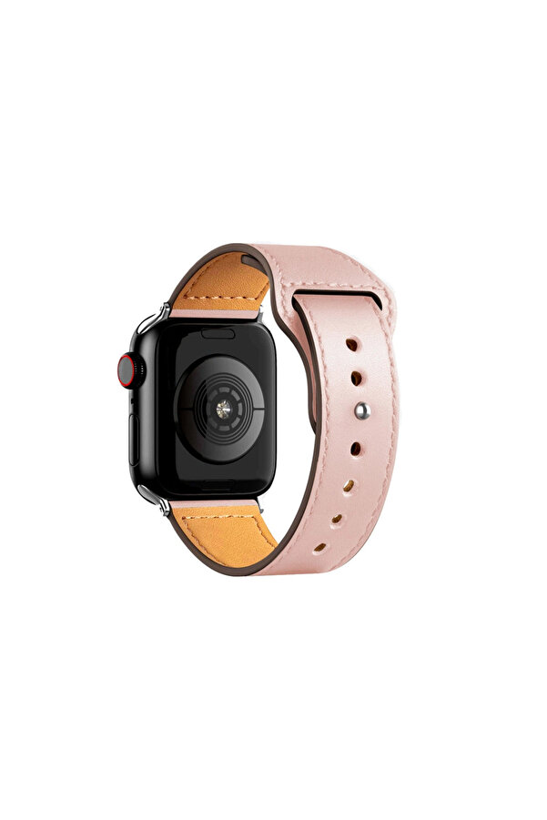 Evi̇mdeyokyok Apple Watch 42Mm Kr415 Luaz Deri̇ Kordon (Saat Deği̇ldi̇r) - Pembe