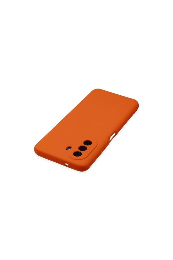 Ethab Ticaret Glb-Stl41414 Huawei Nova Y70 Kılıf Nano İçi Kadife Silikon - Turuncu