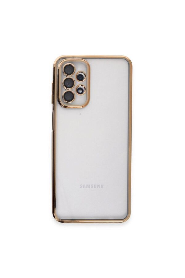 Ethab Ti̇caret Glb-Stl41414 Samsung Galaxy A23 4G Kılıf Razer Lensli̇ Si̇li̇kon - Gold