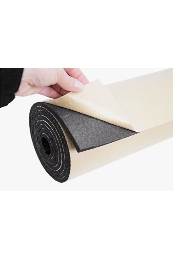 Evi̇mdeyokyok Yapışkanlı Oto Ses Yalıtım Karavan 19 Mm Kalınlık 1M² Kauçuk Sünger Ses Yalıtımı 100Cmx100Cm