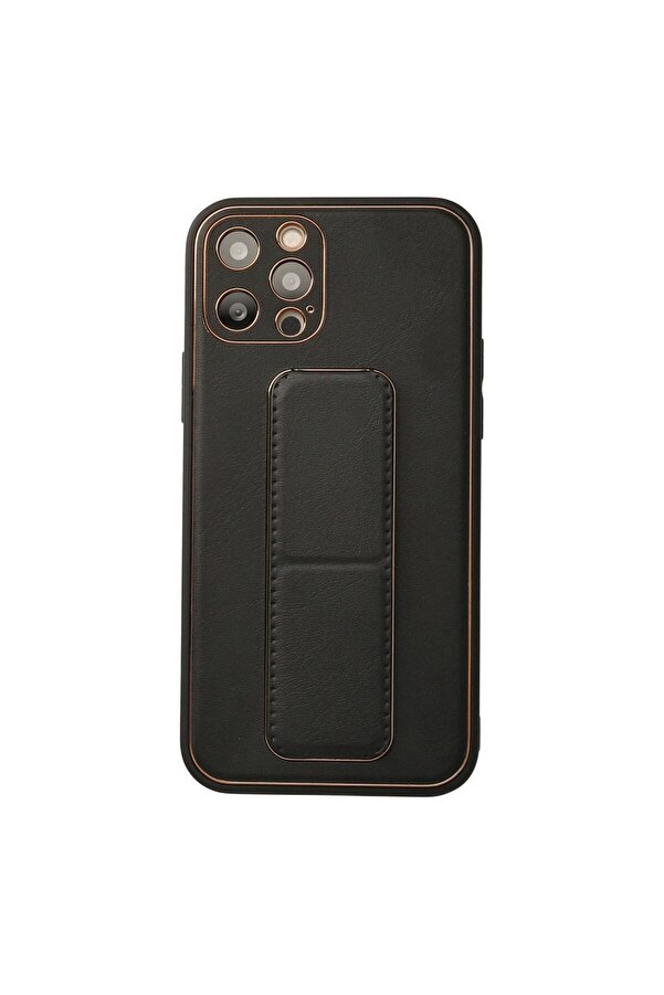 Ethab Ti̇caret Glb-Stl41414 İphone 12 Pro Kılıf Coco Deri̇ Standlı Kapak - Si̇yah