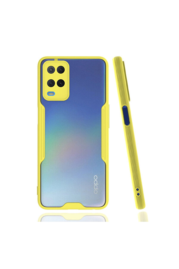 Evi̇mdeyokyok Oppo A54 4G Kılıf Plati̇n Si̇li̇kon - Sarı