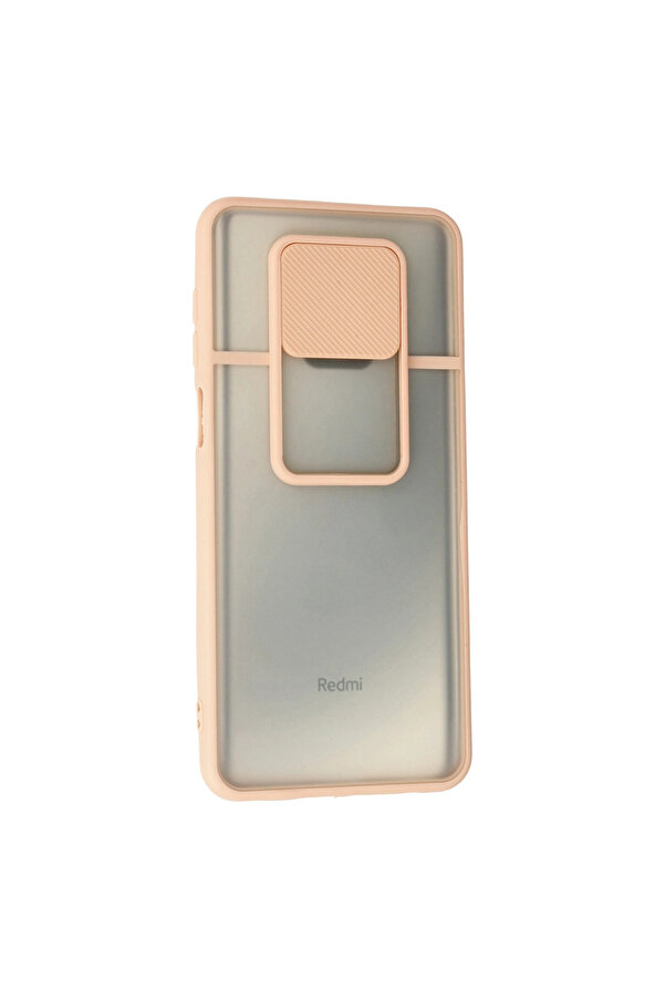 Evi̇mdeyokyok Xi̇aomi̇ Redmi̇ Note 9 Pro Kılıf Palm Buzlu Kamera Sürgülü Si̇li̇kon - Pembe