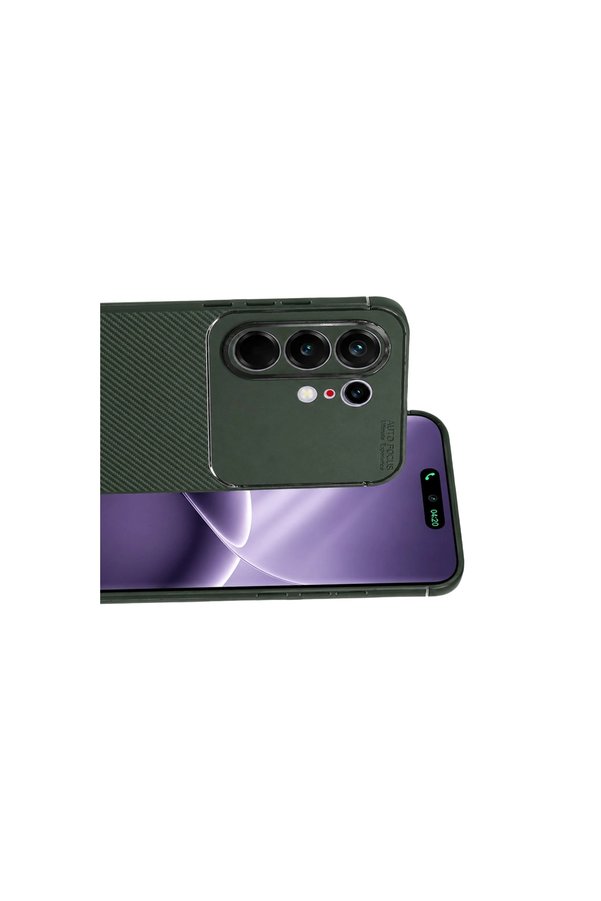 Evi̇mdeyokyok Tecno Camon 50 Pro 5G Auto Focus Karbon Kapak - Koyu Yeşi̇l