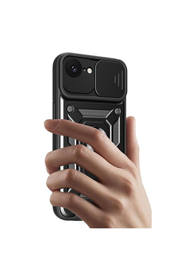 Ethab Ti̇caret Glb-Stl41414 İphone 16E Kılıf Pars Lens Yüzüklü Si̇li̇kon - Yeşi̇l