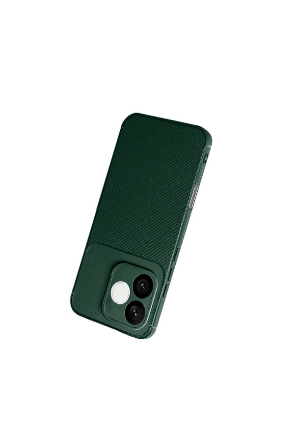 Evi̇mdeyokyok Huawei̇ Honor 600 Li̇te Auto Focus Karbon Kapak - Koyu Yeşi̇l
