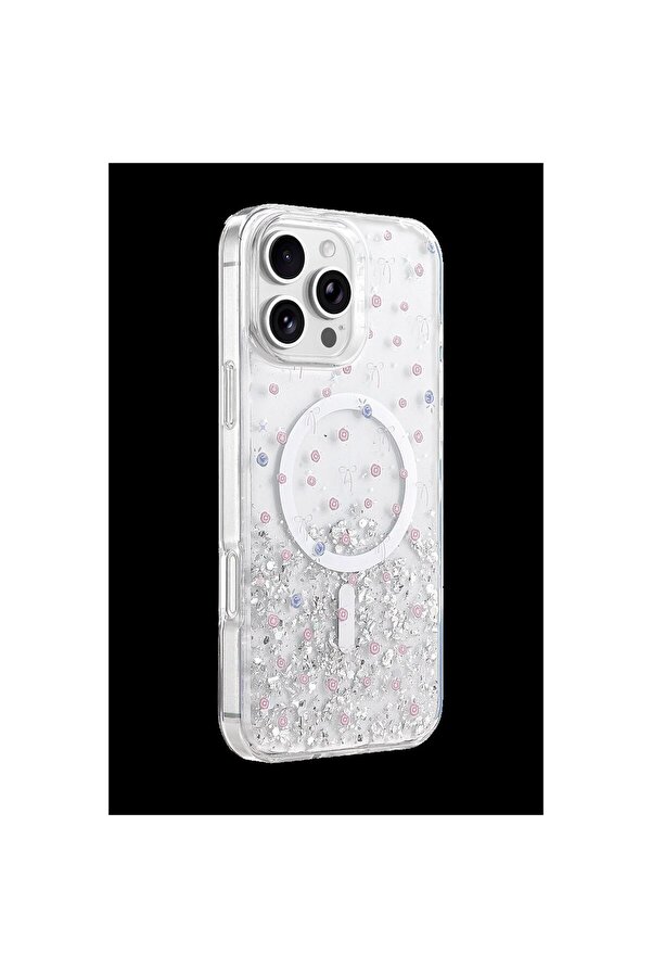 Ethab Ti̇caret Glb-Stl41414 Onegi̇f İphone 16 Pro Max Mi̇sk Si̇mli̇ Magsafe Kapak - Desen 1