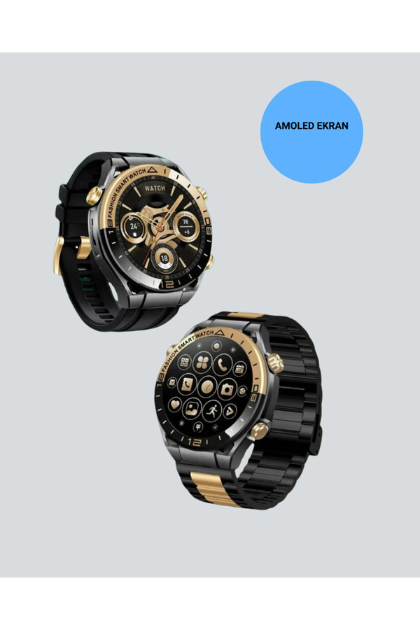 Hubrendy Amoled Akıllı Saat Manyetik Şarj Gps Destekli Spor Ve Günlük Kullanım