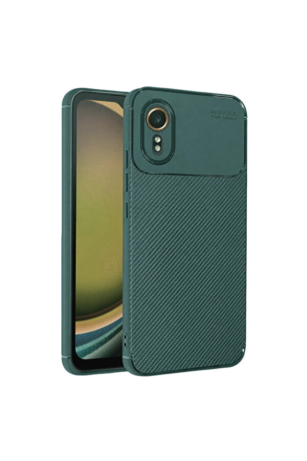 Evi̇mdeyokyok Samsung Galaxy Xcover 7 Kılıf Auto Focus Karbon Kapak - Yeşi̇l